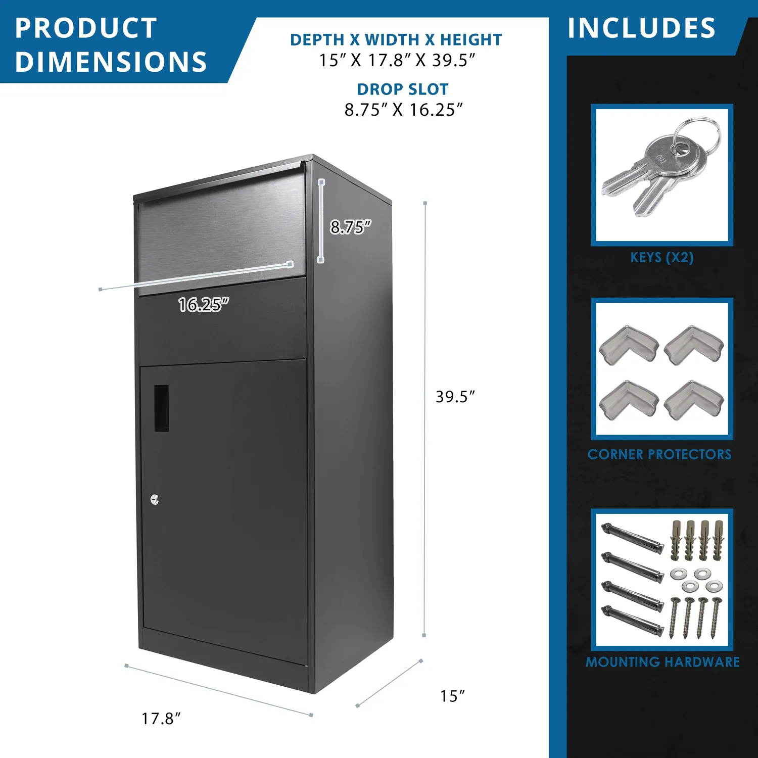 Barska MPCB-200 CB13706 pakketbox extra large zwart