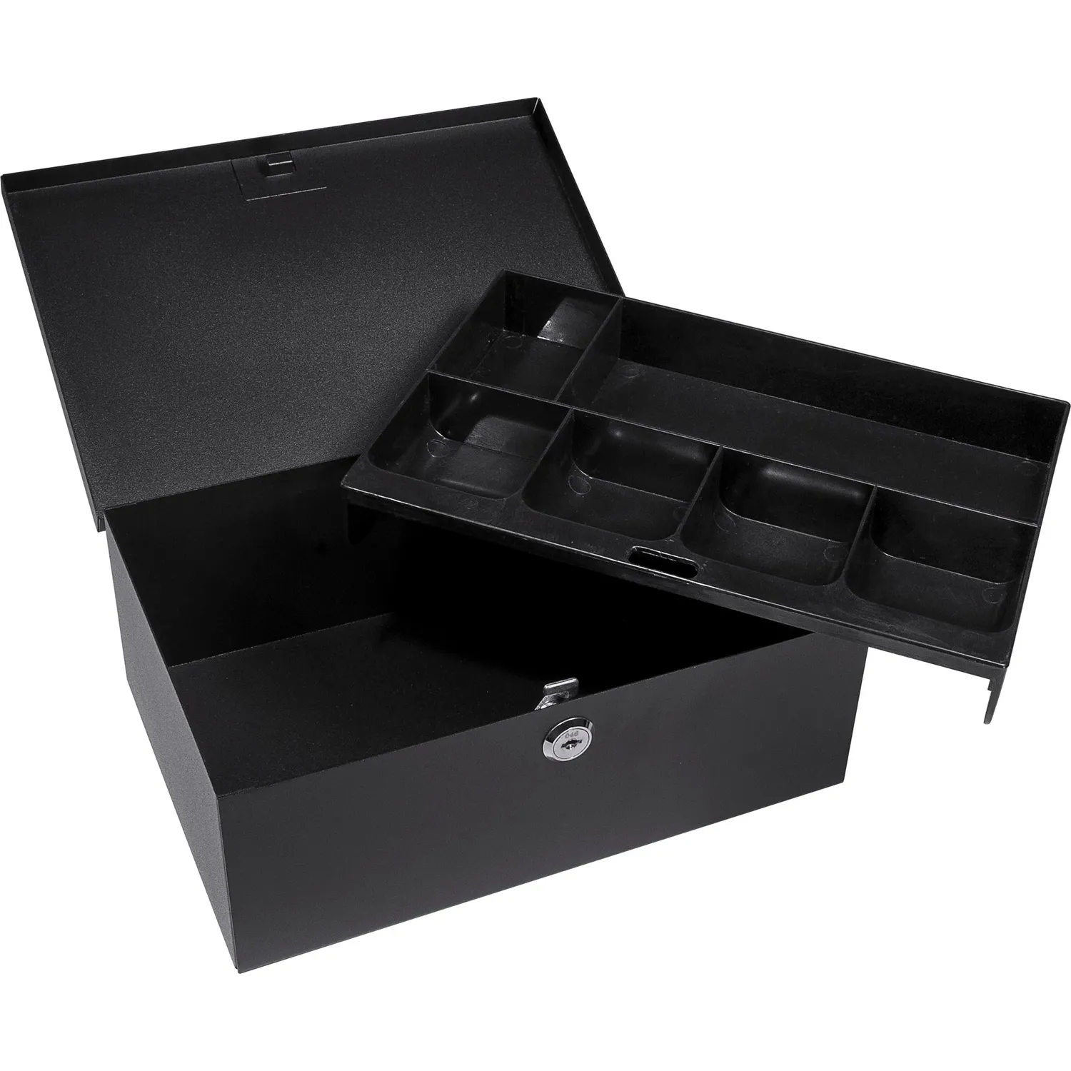 Barska CB11792 geldkist met sleutelslot 6-vaks tray