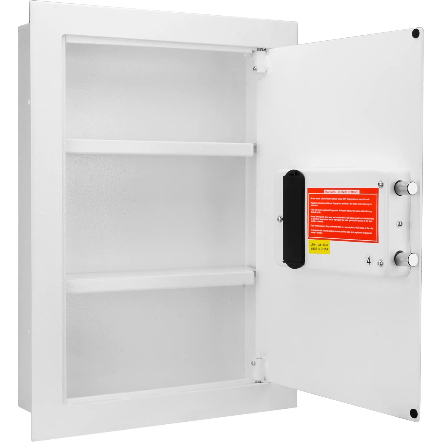 Barska AX13030 wandkluis wit vingerafdruk