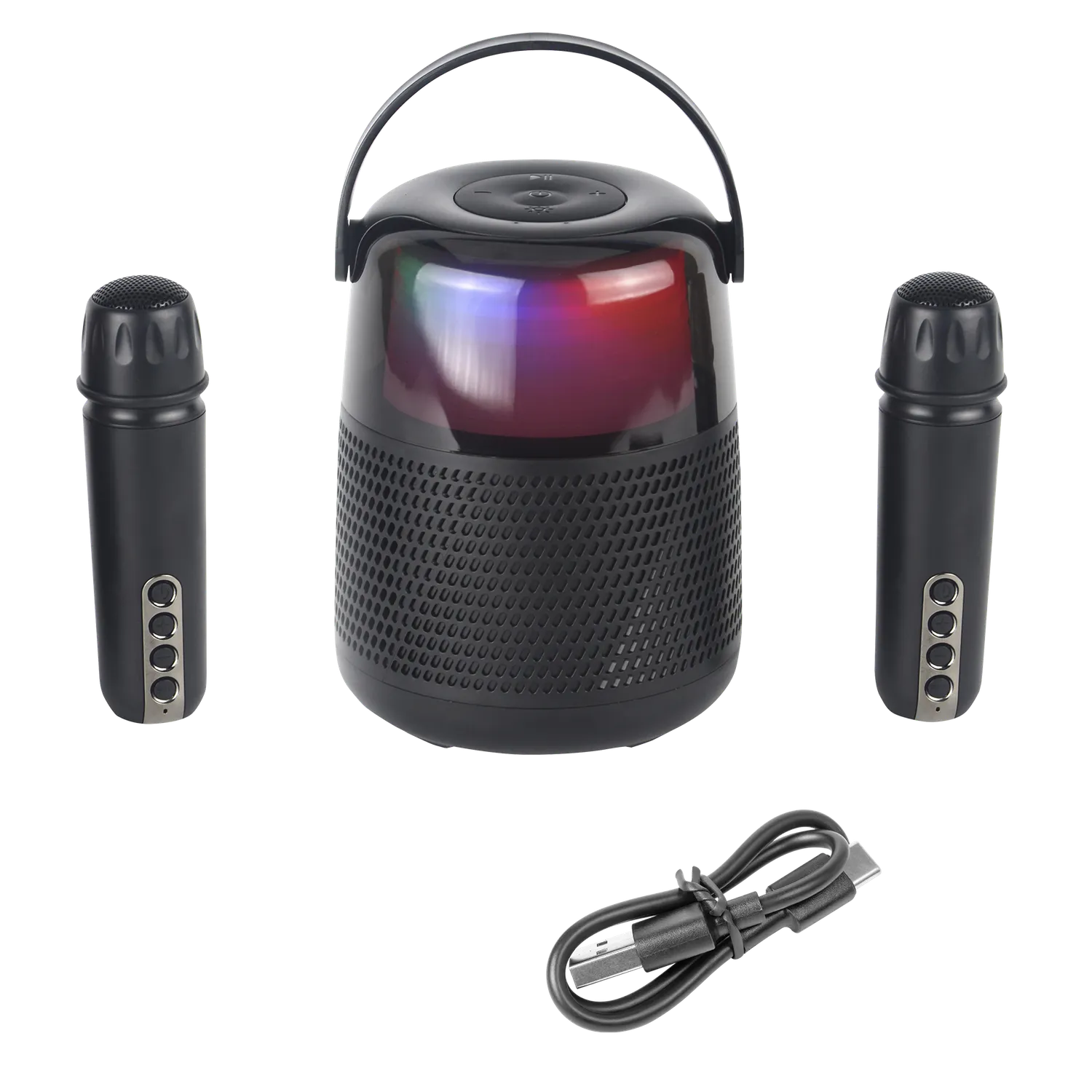 Maginon KKS-2M karaoke speaker zwart met microfoon