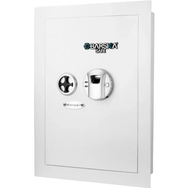 Barska AX13030 wandkluis wit vingerafdruk