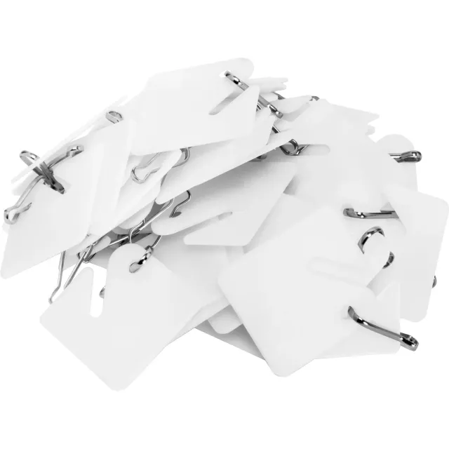 Barska AF13488 sleutelhangers wit 50 stuks beschrijfbaar