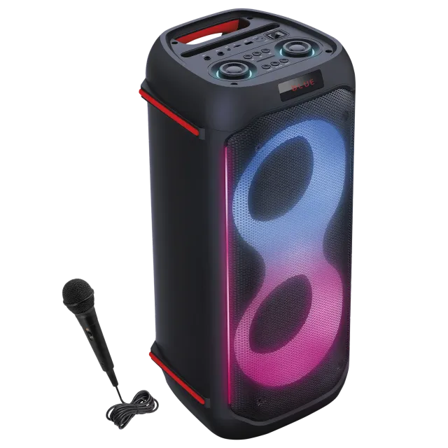 Maginon PS-60 partyspeaker met microfoon en licht