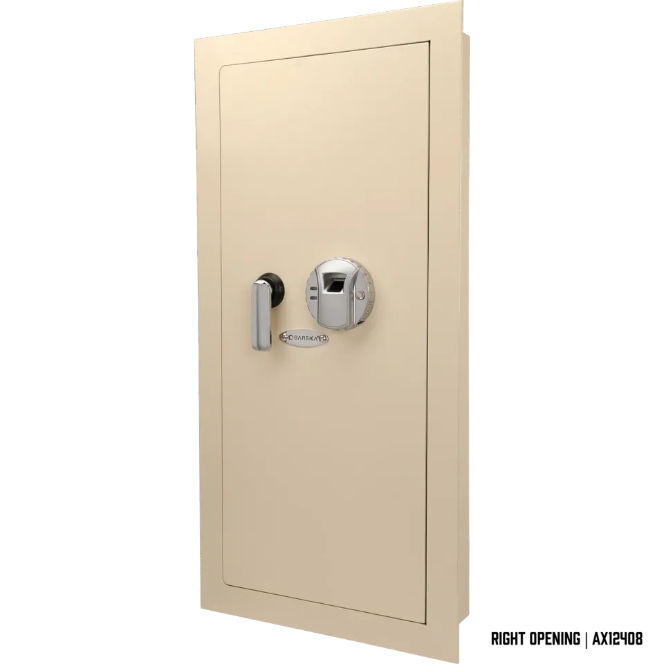 Barska AX12408 muurkluis biometrisch beige rechts