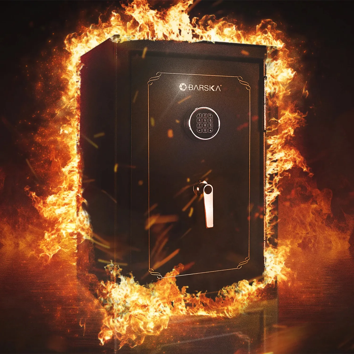Barska FireVault FV500 brandkluis met code groot brandwerend
