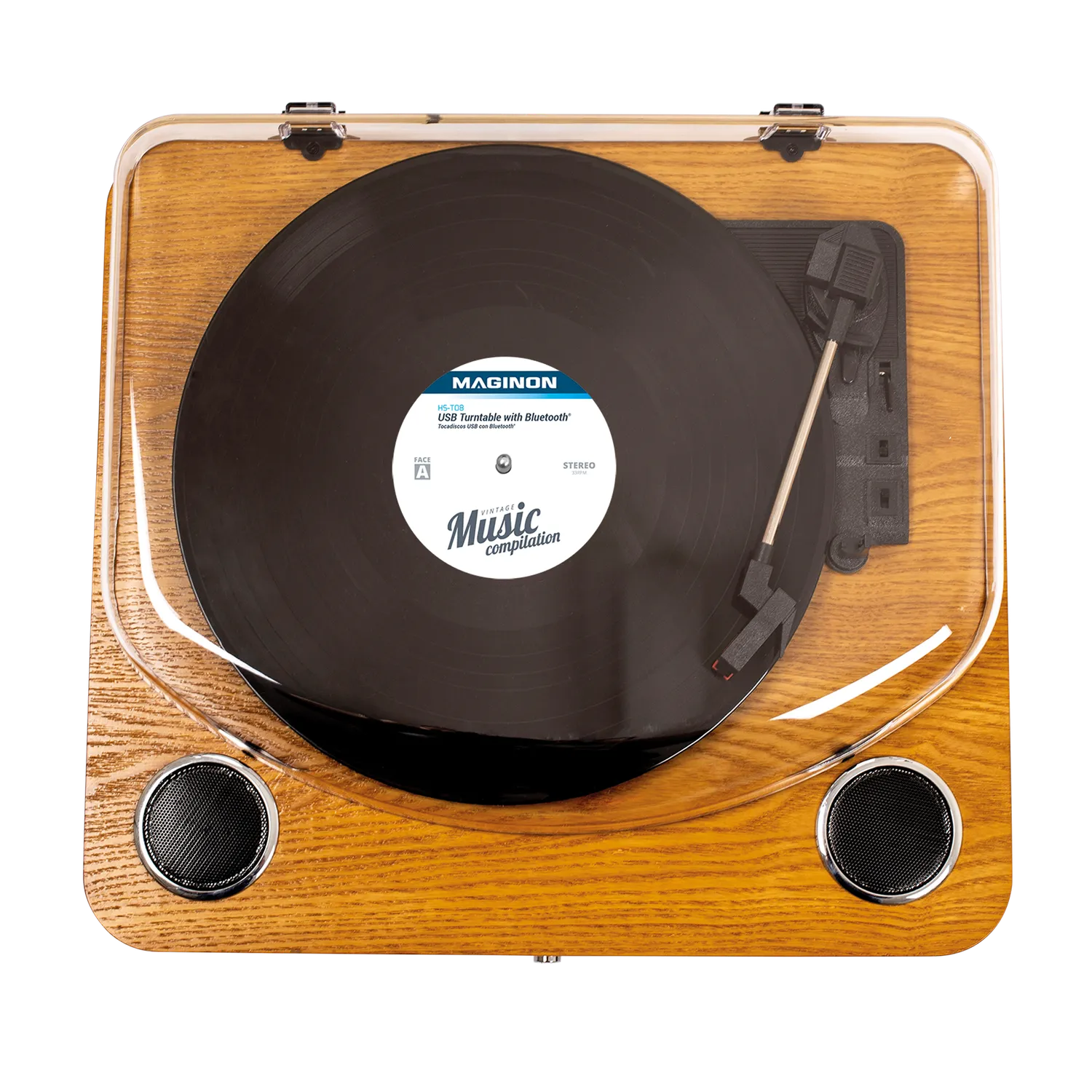 Maginon HS-T08 platenspeler zwart USB MP3 B-ware