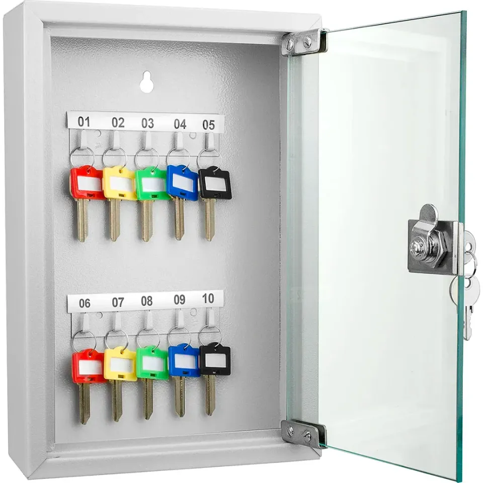Barska CB12986 sleutelkast 10 sleutels glasdeur staal