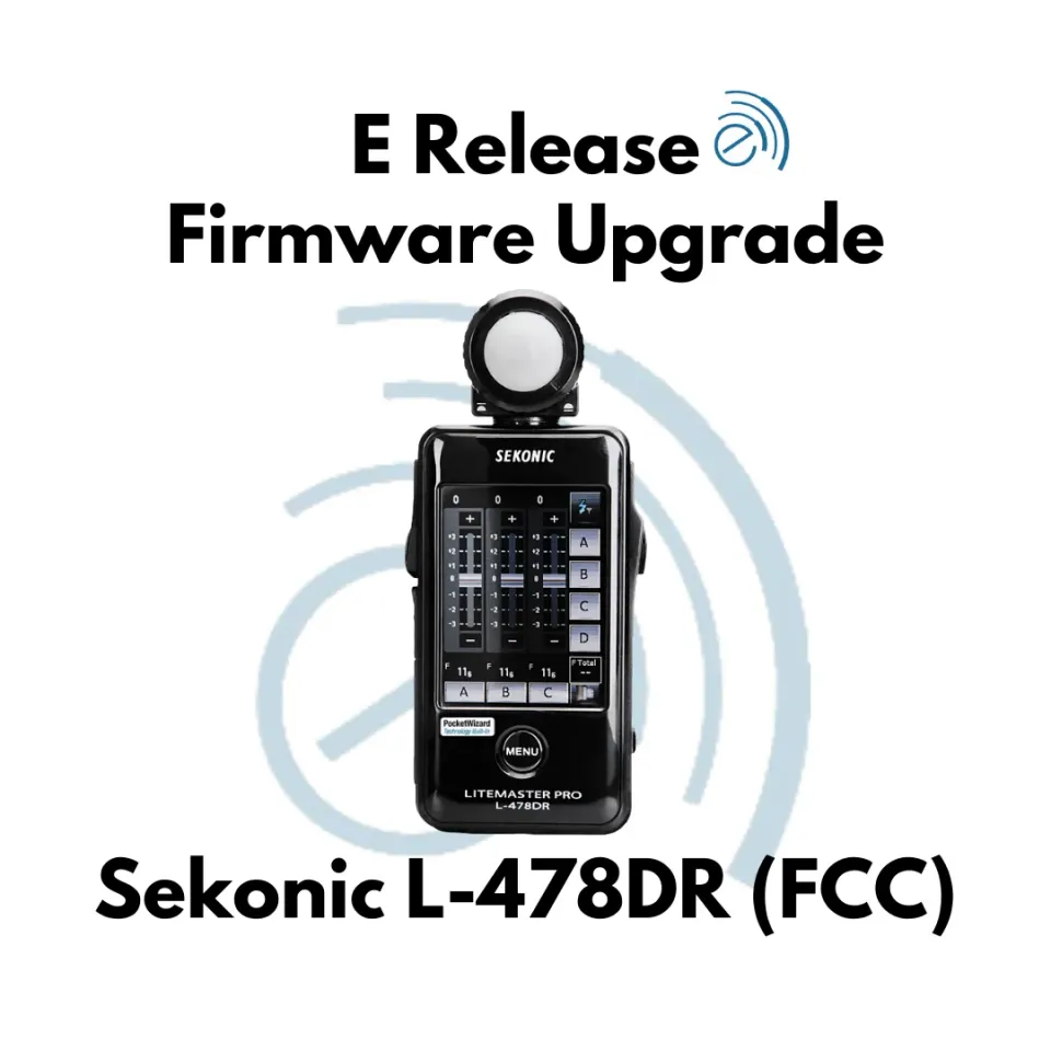 PocketWizard E Release firmware-upgrade Sekonic L-478DR