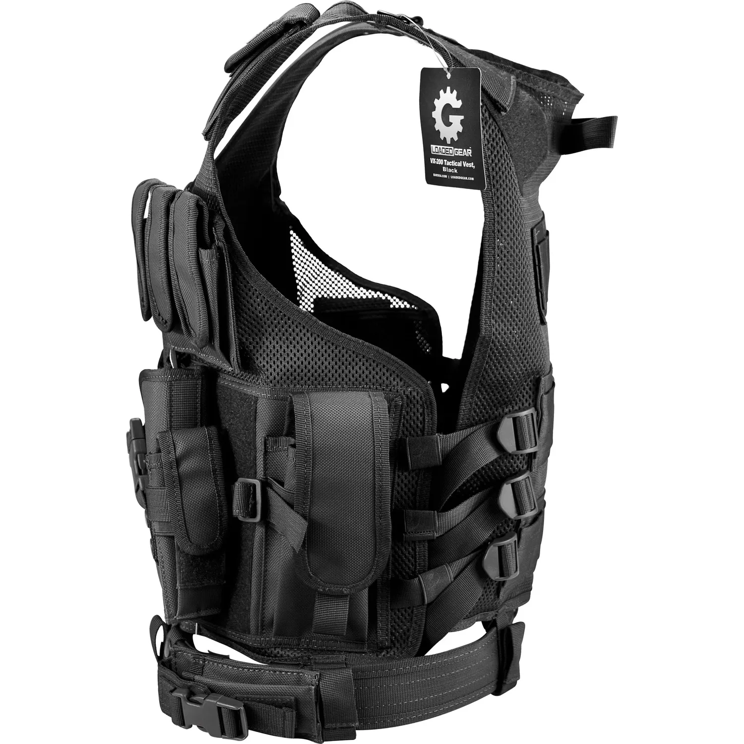 Barska Loaded Gear VX-200 vest zwart tactisch S-3XL