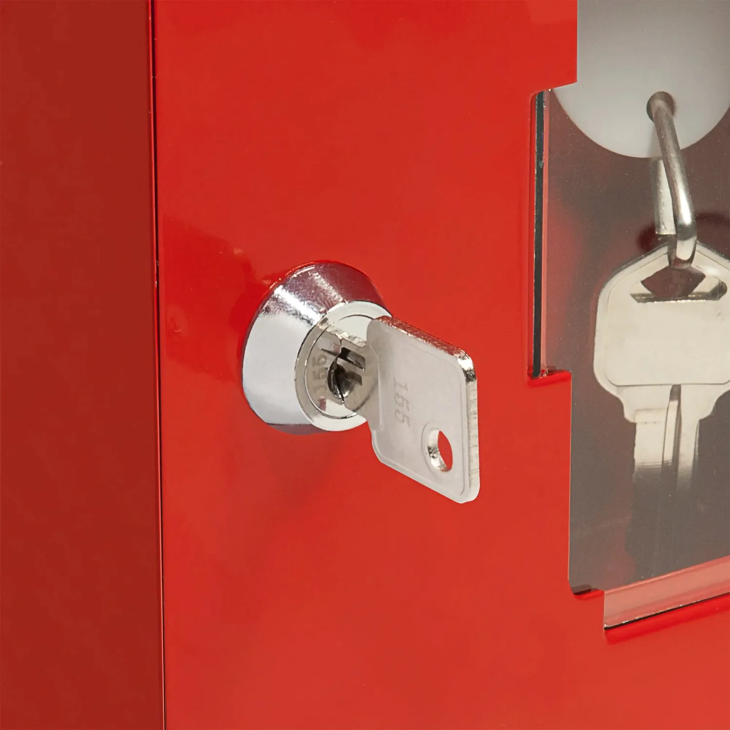 Barska AX11826 noodsleutelkastje rood met hamer