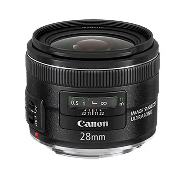 Canon EF 28mm f/2.8 IS USM lens groothoek