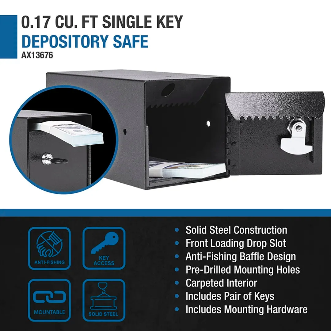 Barska AX13676 afstortkluis single key staal