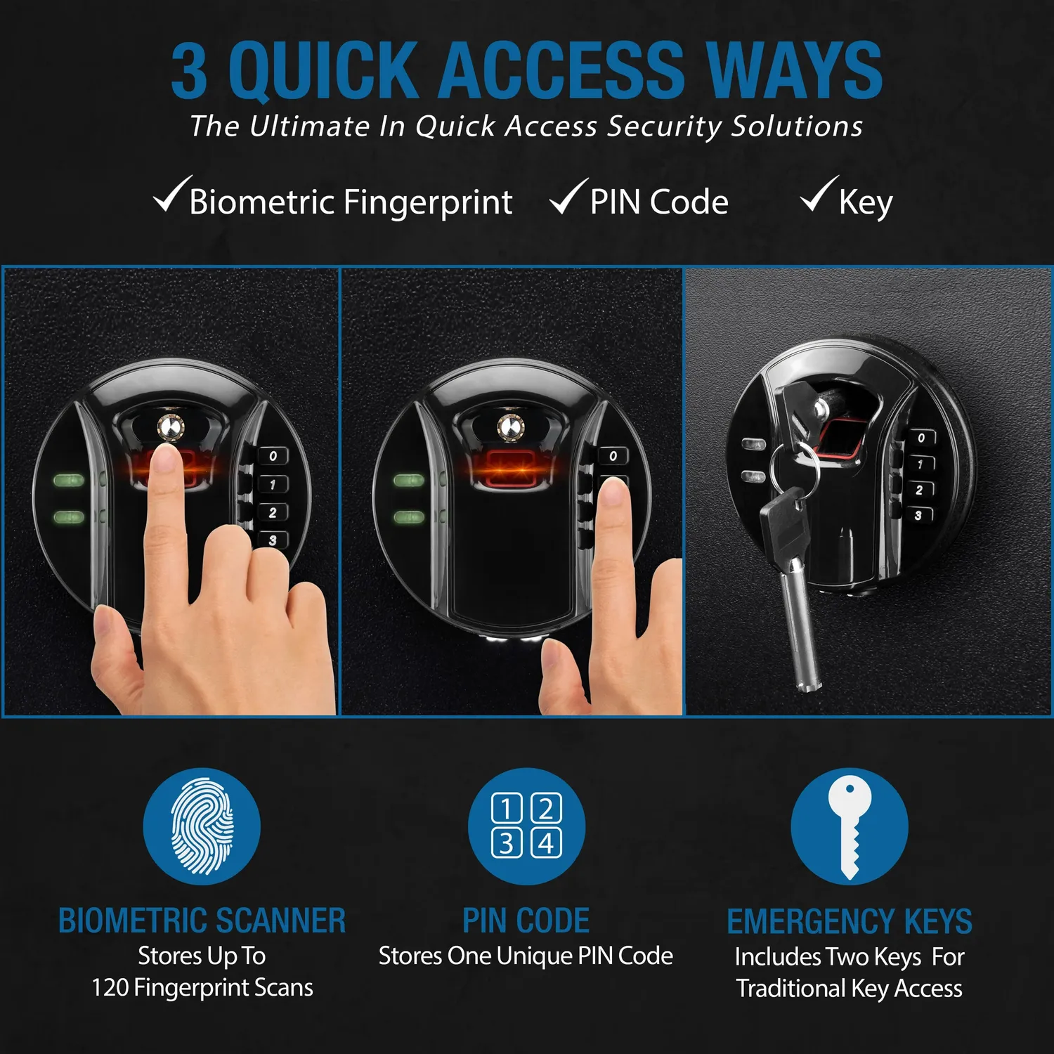 Barska HQ100 AX12476 biometrische kluis