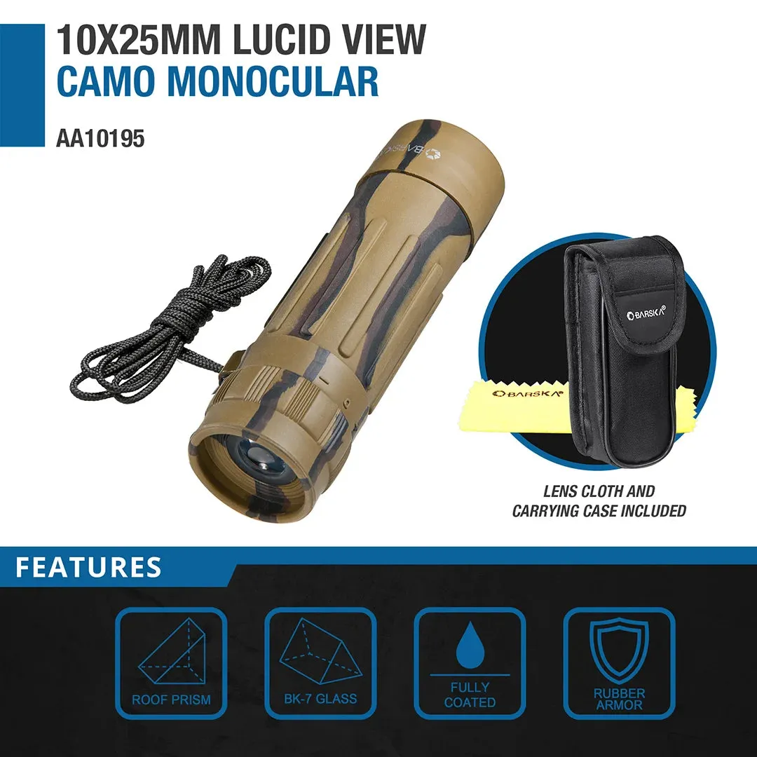 Barska Lucid View AA10195 monokijker 10x25 camo