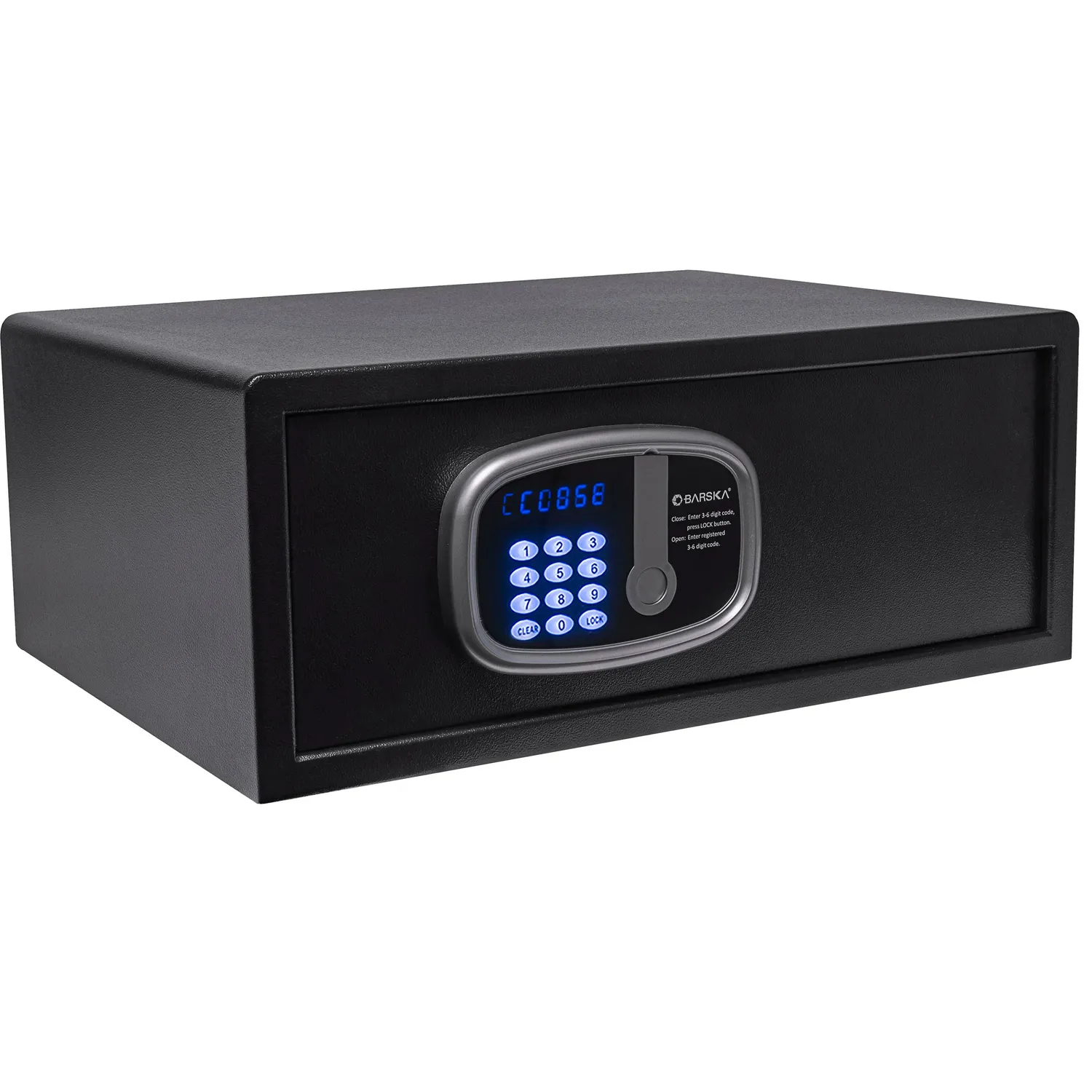 Barska HS13404 laptop hotelkluis 1 cu ft met audit trail