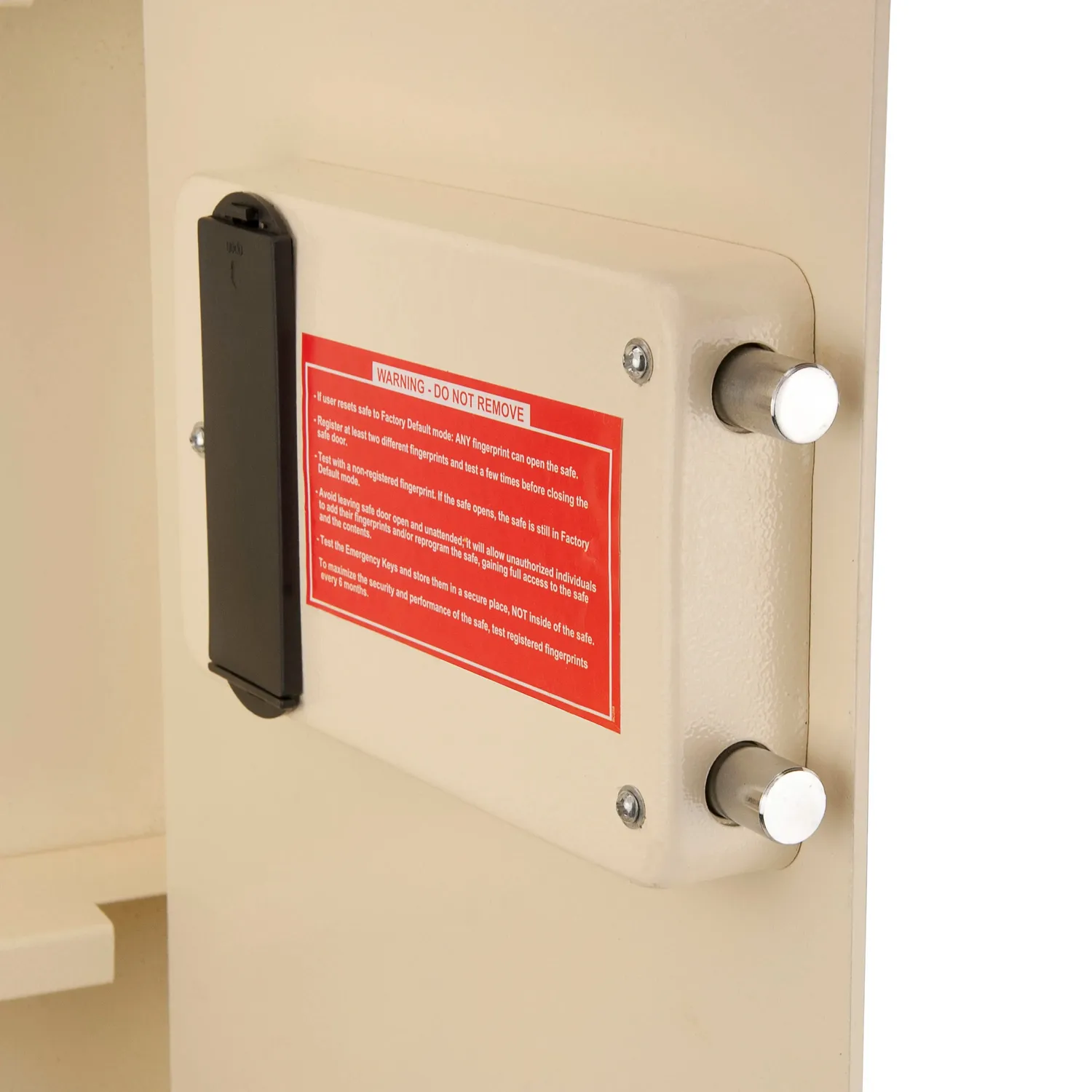 Barska AX12408 muurkluis biometrisch beige rechts