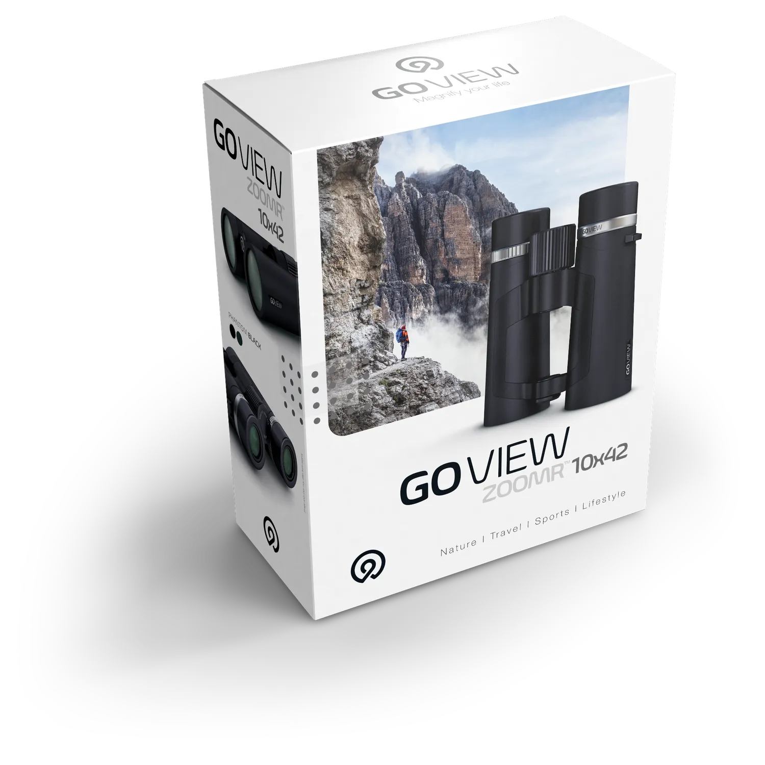 Go View ZOOMR 10x42 verrekijker Oak Green groothoek