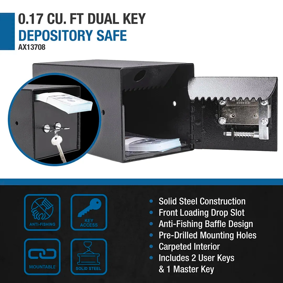 Barska Dual Key afstortkluis 0.17 Cu ft AX13708