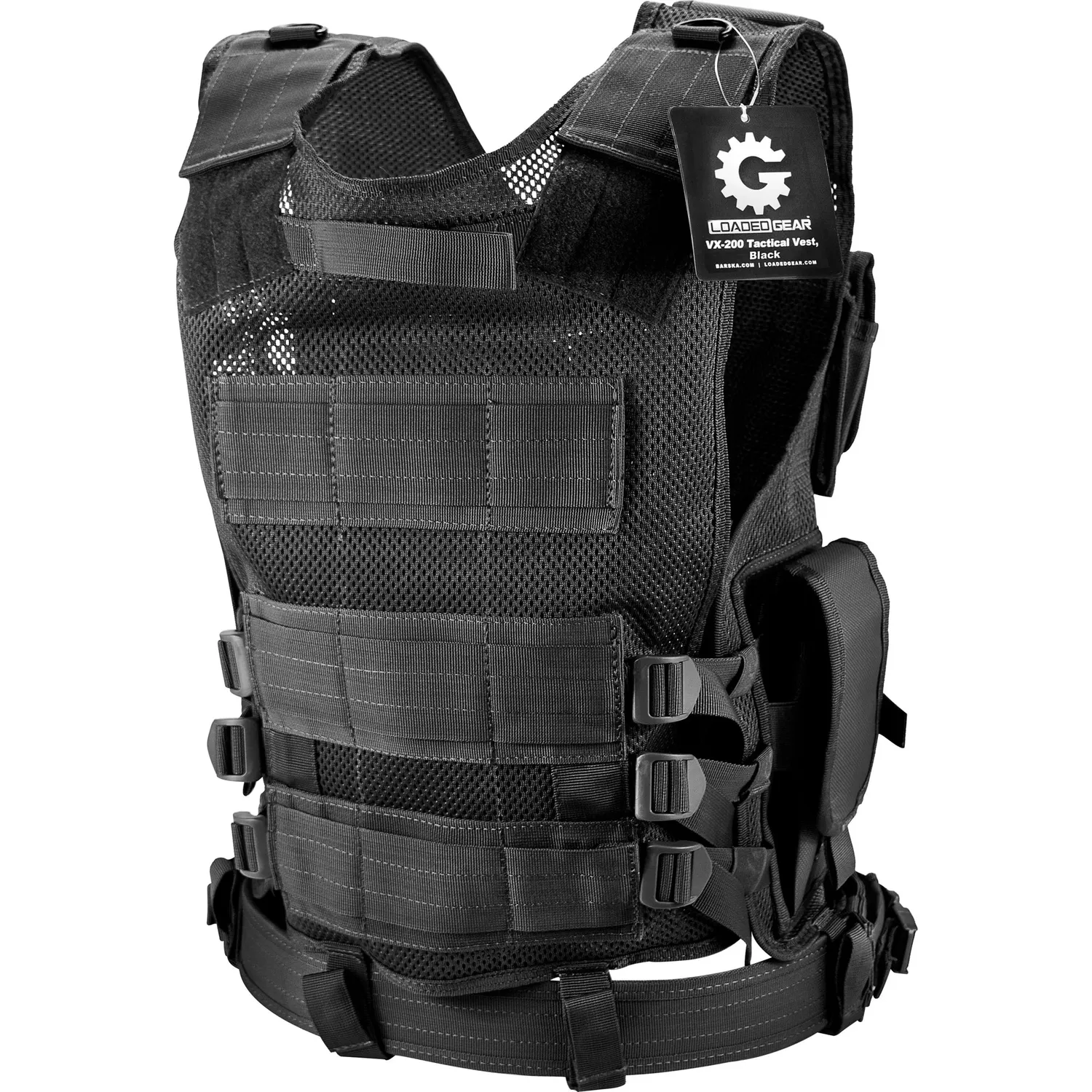 Barska Loaded Gear VX-200 BI12154 tactisch vest linkshandig verstelbaar
