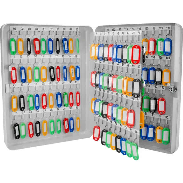 Barska CB12488 sleutelkast 160 sleutels grijs met slot