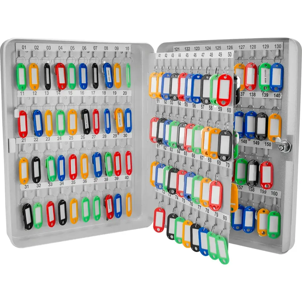 Barska CB12488 sleutelkast 160 sleutels grijs met slot