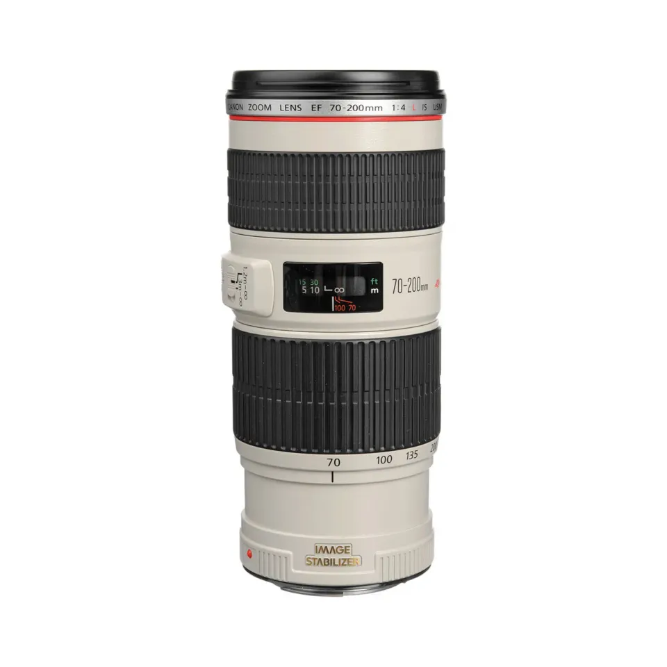 Canon 70-200mm f/4 IS objectief telezoom wit