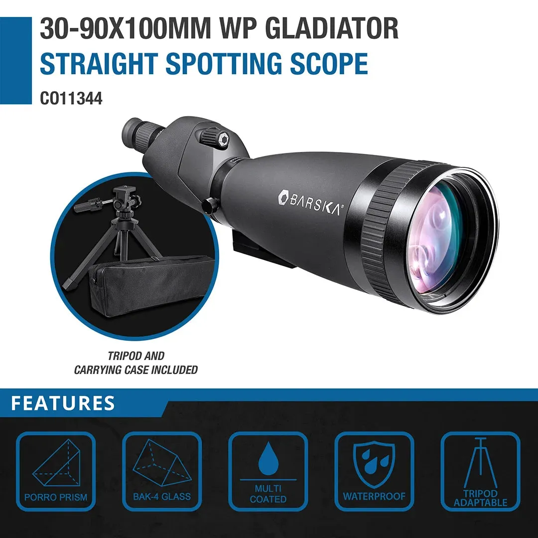 Barska Gladiator AD11344 spotting scope 30-90x100 recht