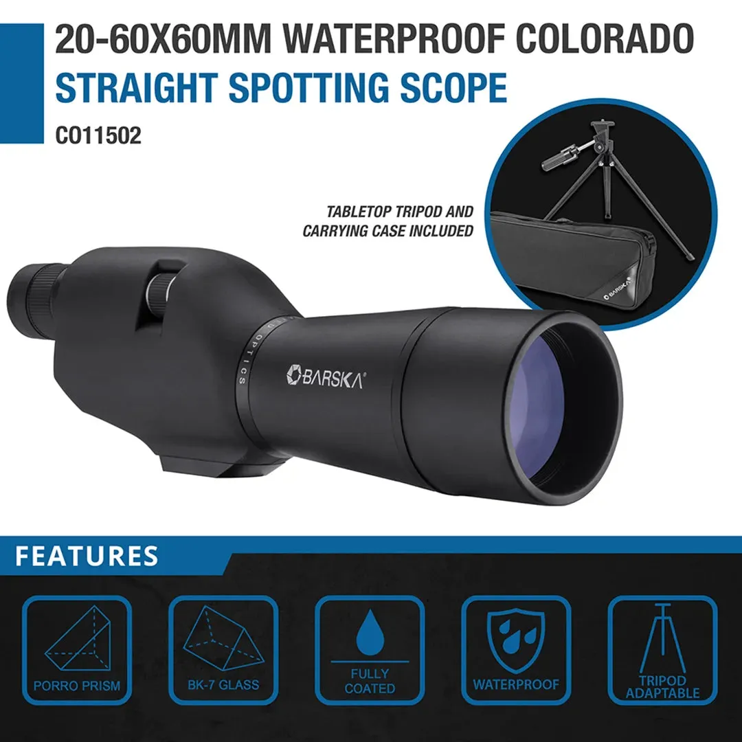 Barska Colorado CO11502 spotting scope 20-60x60 zwart