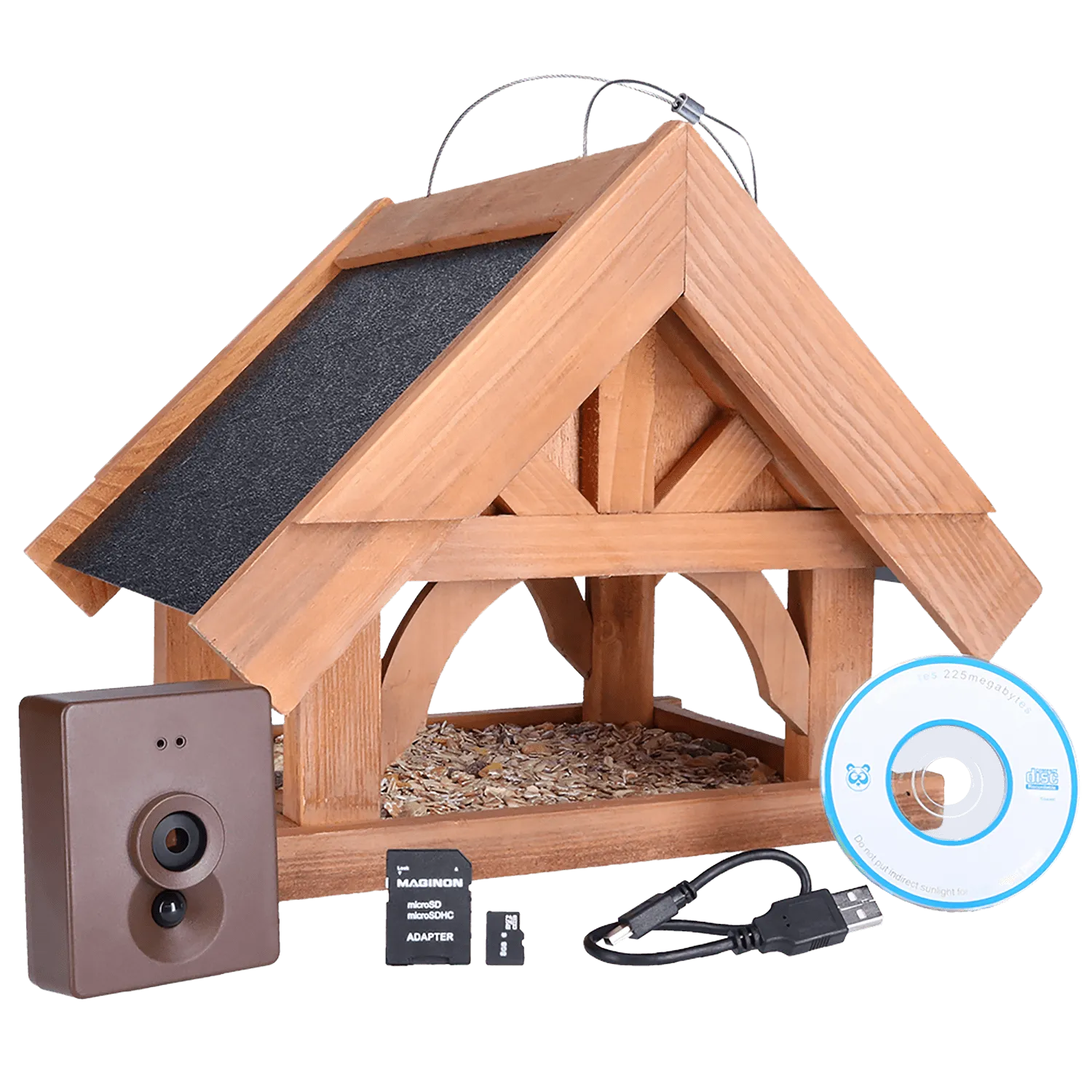 Maginon VFK 1 Vogelhuis met Camera FSC Hout IP54