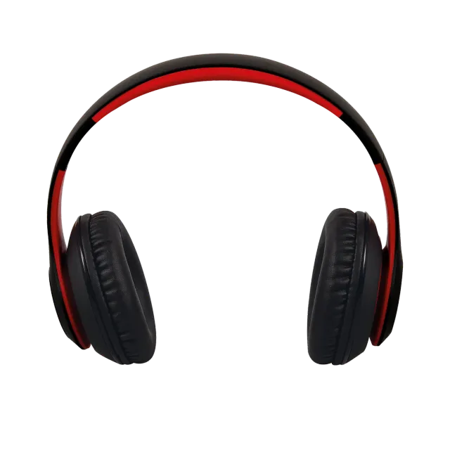 Maginon BTH-3 bluetooth koptelefoon zwart-rood bass