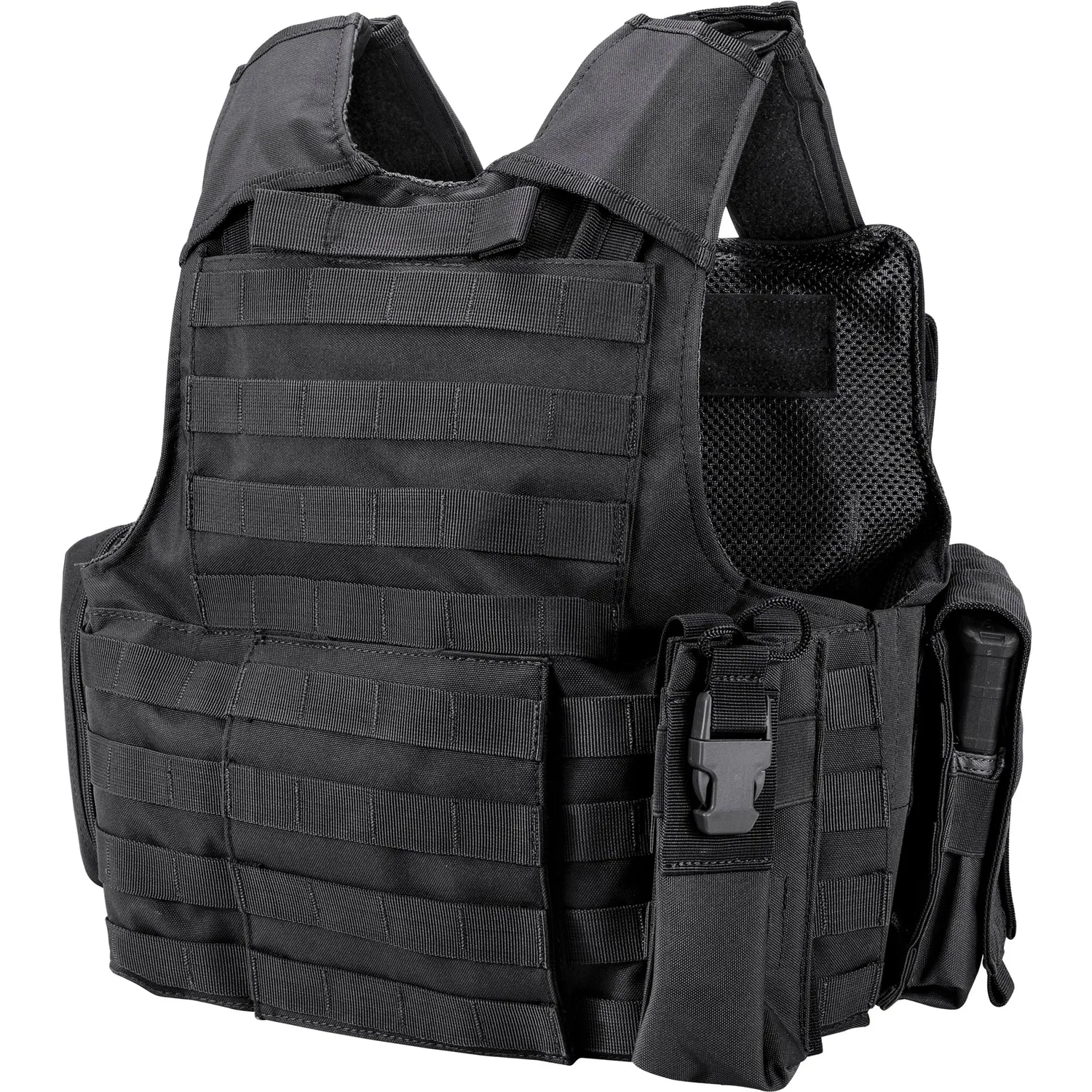 Barska Loaded Gear VX-300 tactisch vest zwart 7 vakken