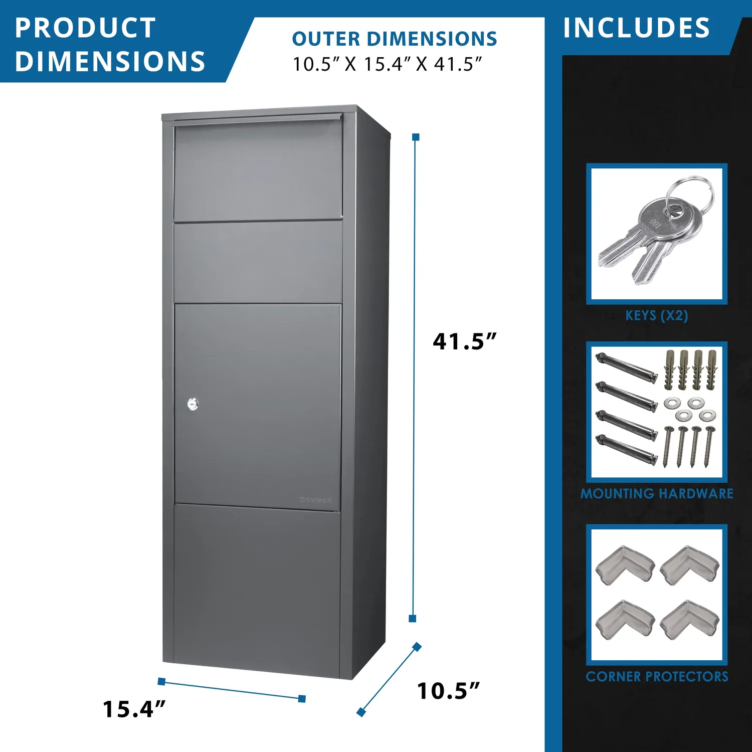 Barska CB13256 pakketbox met slot groot