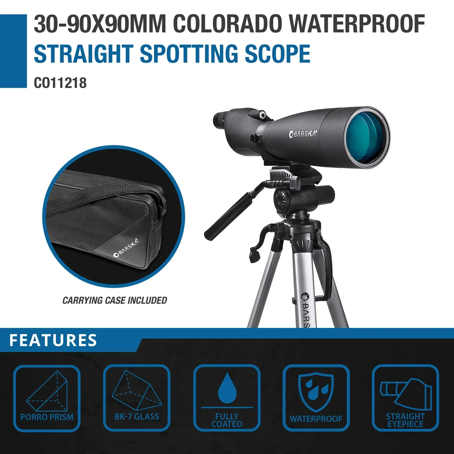 Barska Colorado CO11218 spotting scope 30-90x90