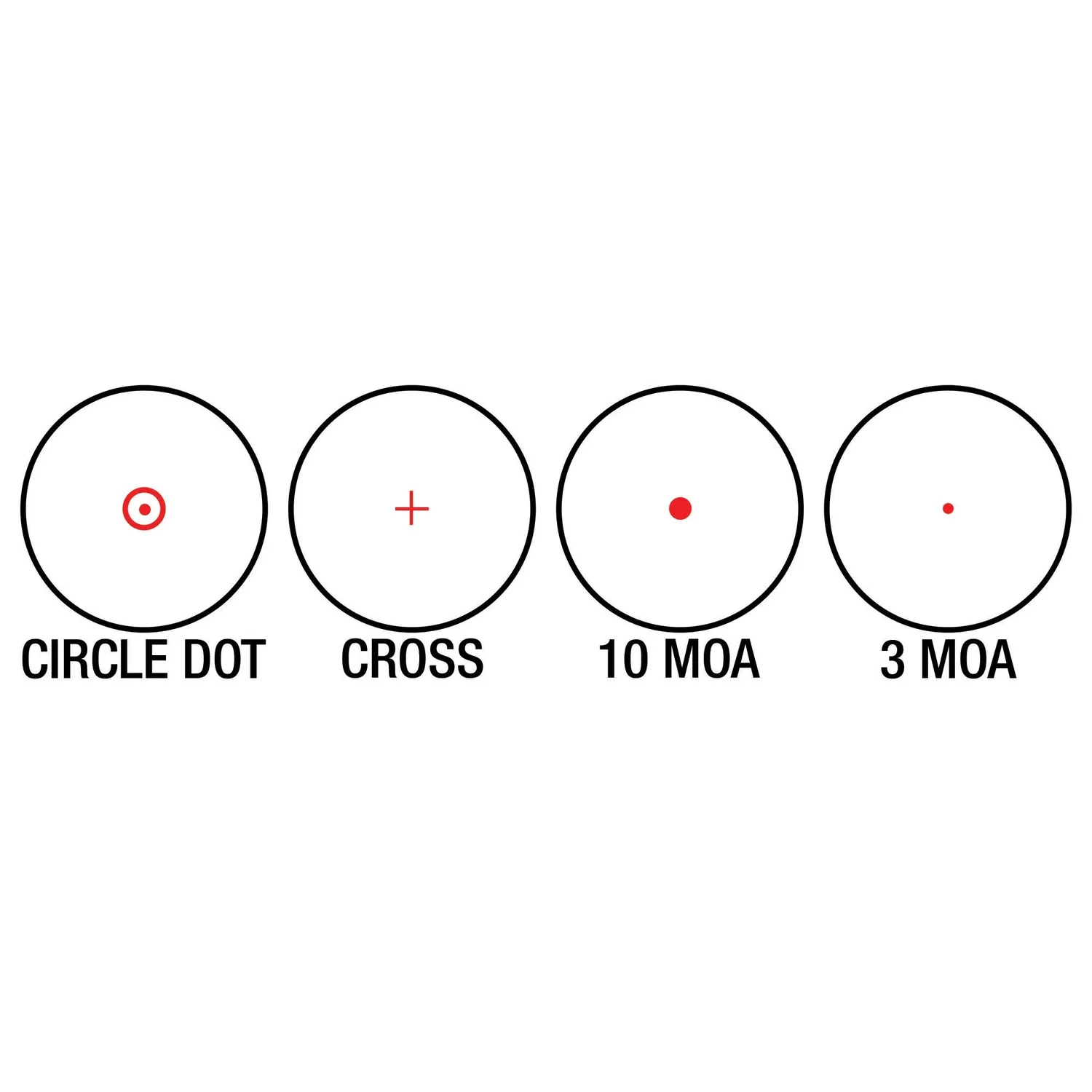 Barska Electro Sight AC10632 red dot 1x 4 reticles