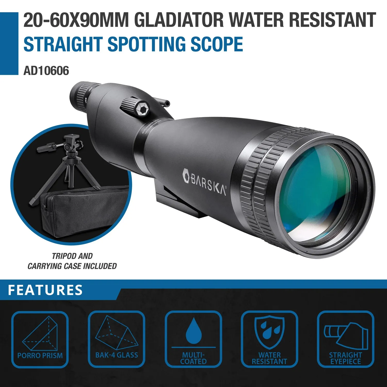 Barska Gladiator AD10606 spottingscoop 20-60x90 waterdicht