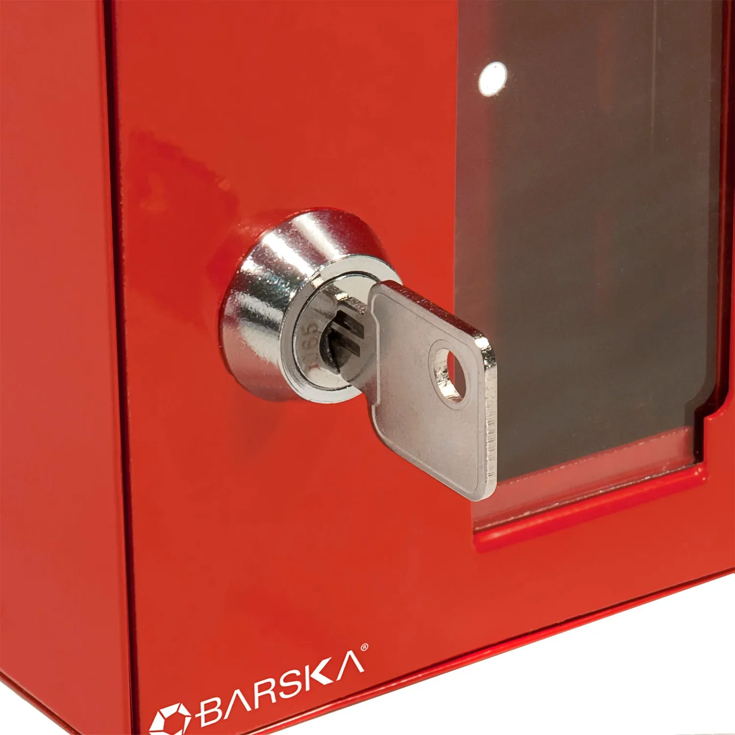 Barska AX11838 sleutelkastje nood rood met hamer klein
