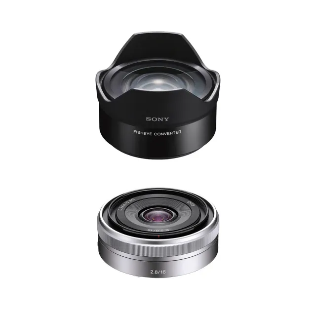 Sony 16mm F2.8 fisheye objectief VCL-ECF2 converter