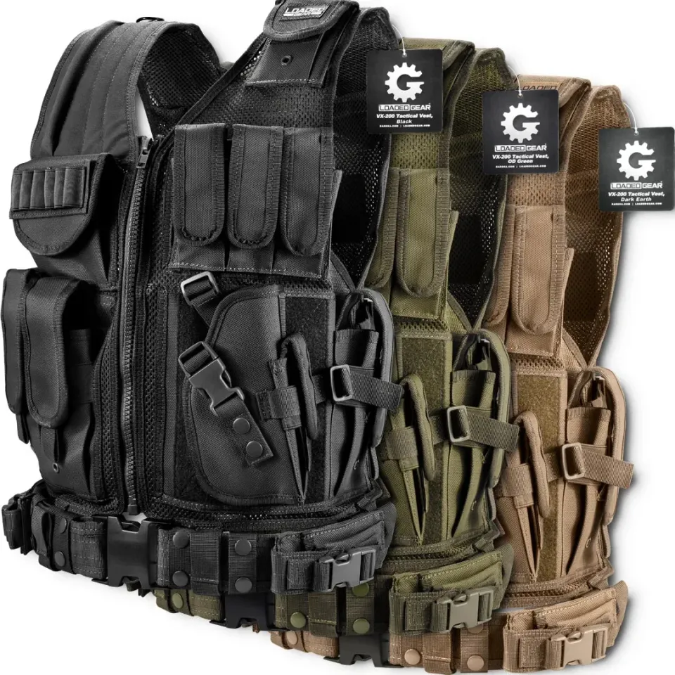 Barska Loaded Gear VX-200 vest zwart tactisch S-3XL
