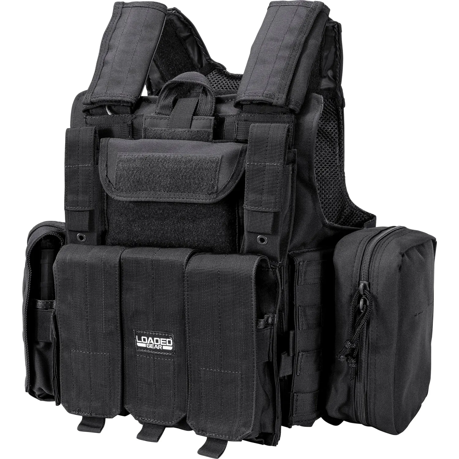 Barska Loaded Gear VX-300 tactisch vest zwart 7 vakken
