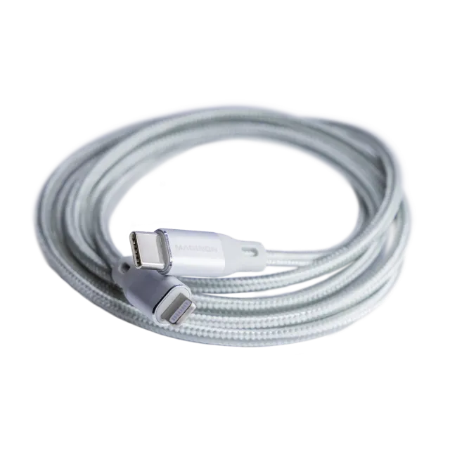 Maginon Lightning naar USB-C kabel 1,2 m nylon B-ware
