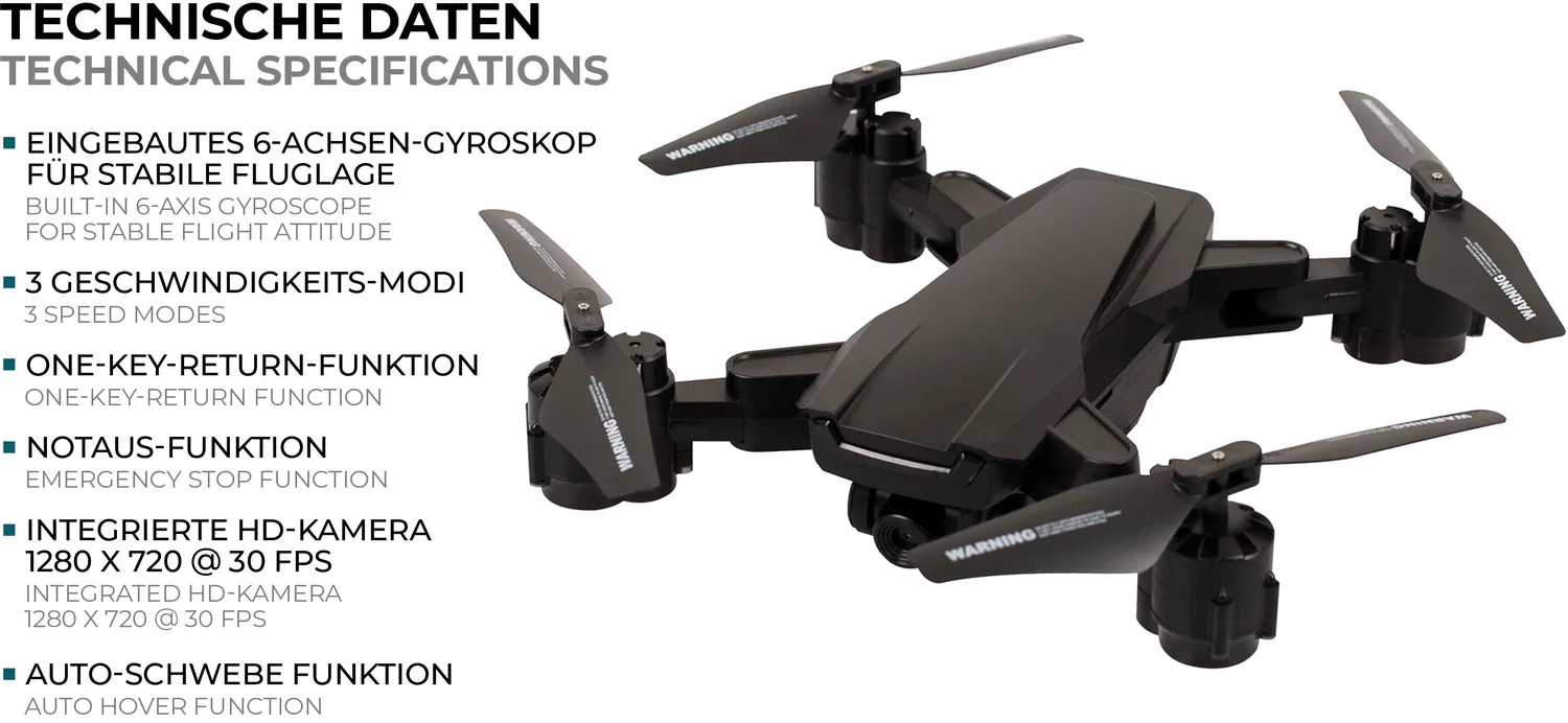 Maginon QC-700SE drone wifi HD 160 gram