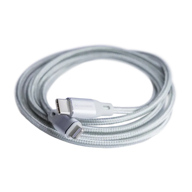 Maginon Lightning-naar-USB-C kabel 1,2 m nylon B-Ware