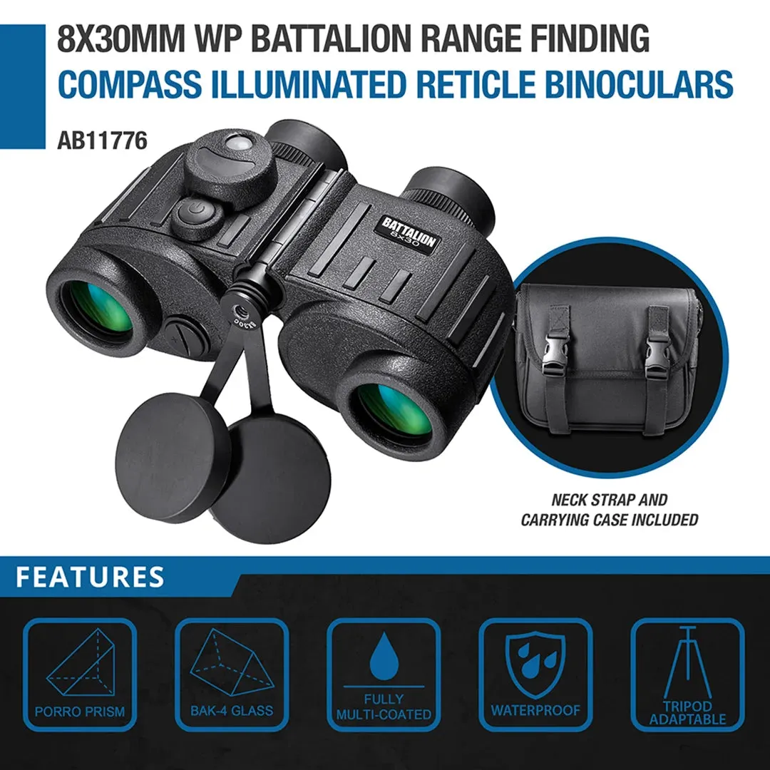 Barska Battalion AB11776 8x30 verrekijker afstandmeter kompas