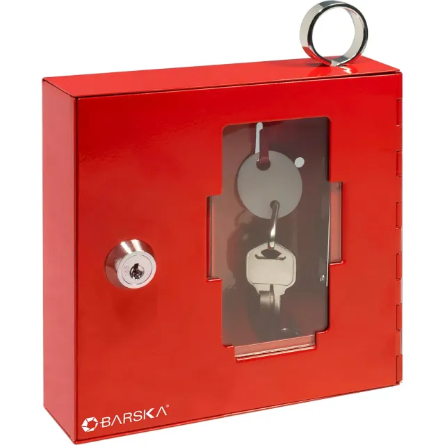 Barska AX11826 noodsleutelkastje rood met hamer