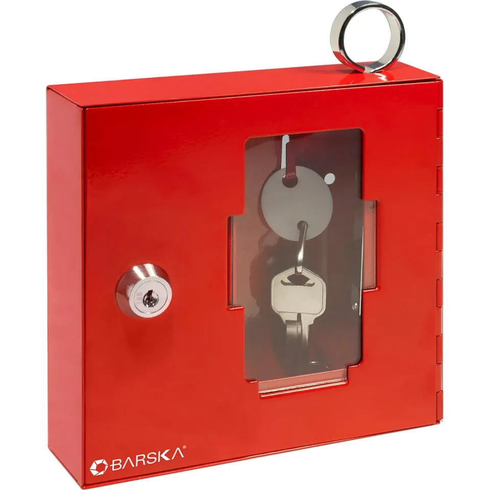 Barska AX11826 noodsleutelkastje rood met hamer