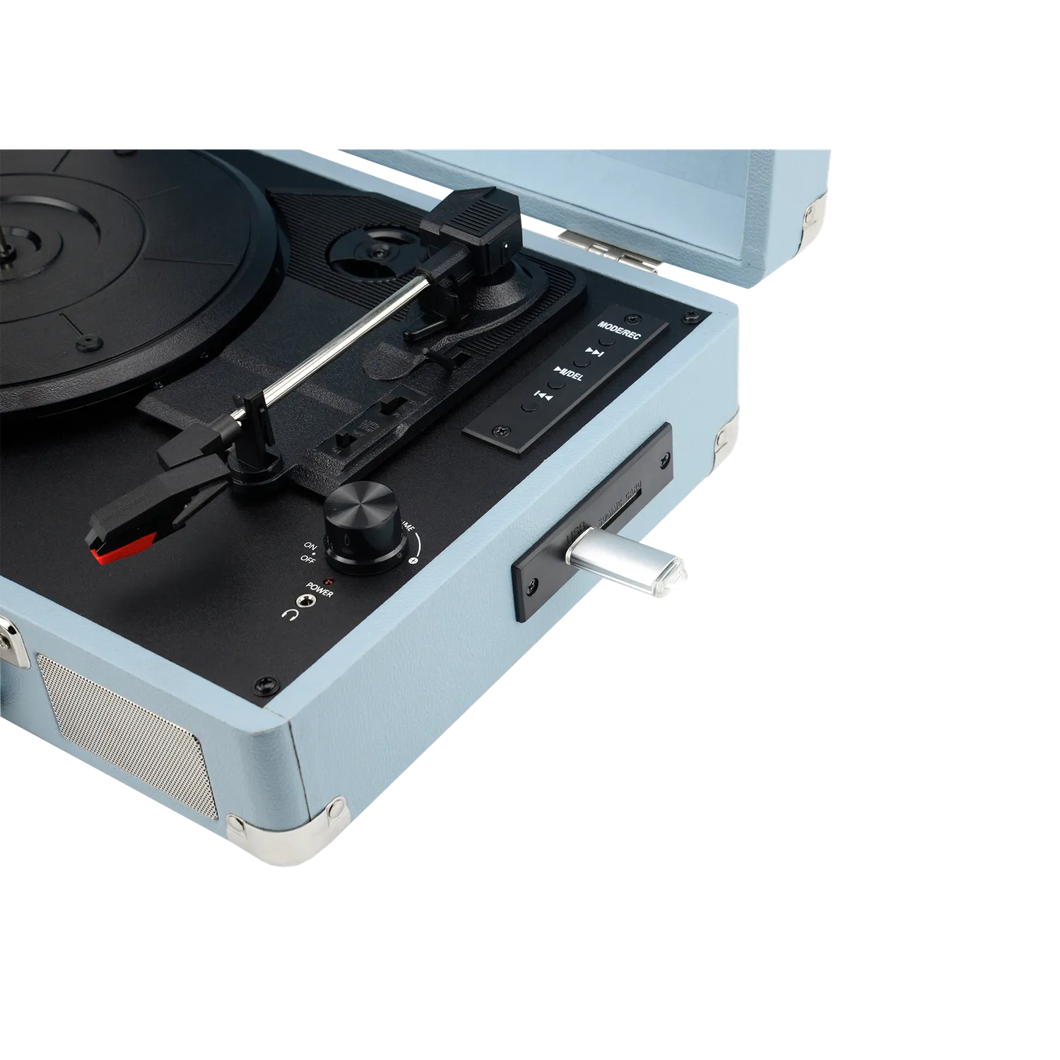 Maginon RRP-1 retro platenspeler bluetooth blauw B-ware