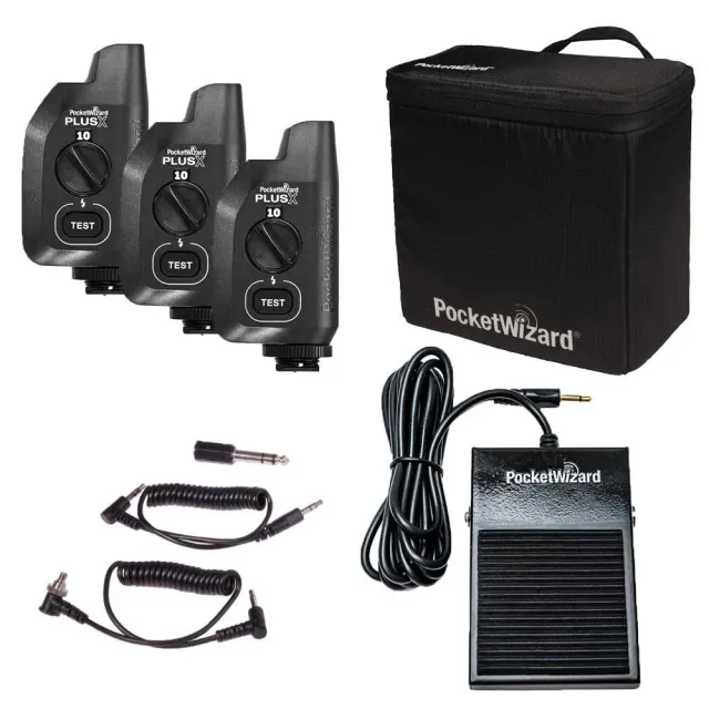 PocketWizard Photo Booth Kit Flitsset 3x PlusXe Voetpedaal