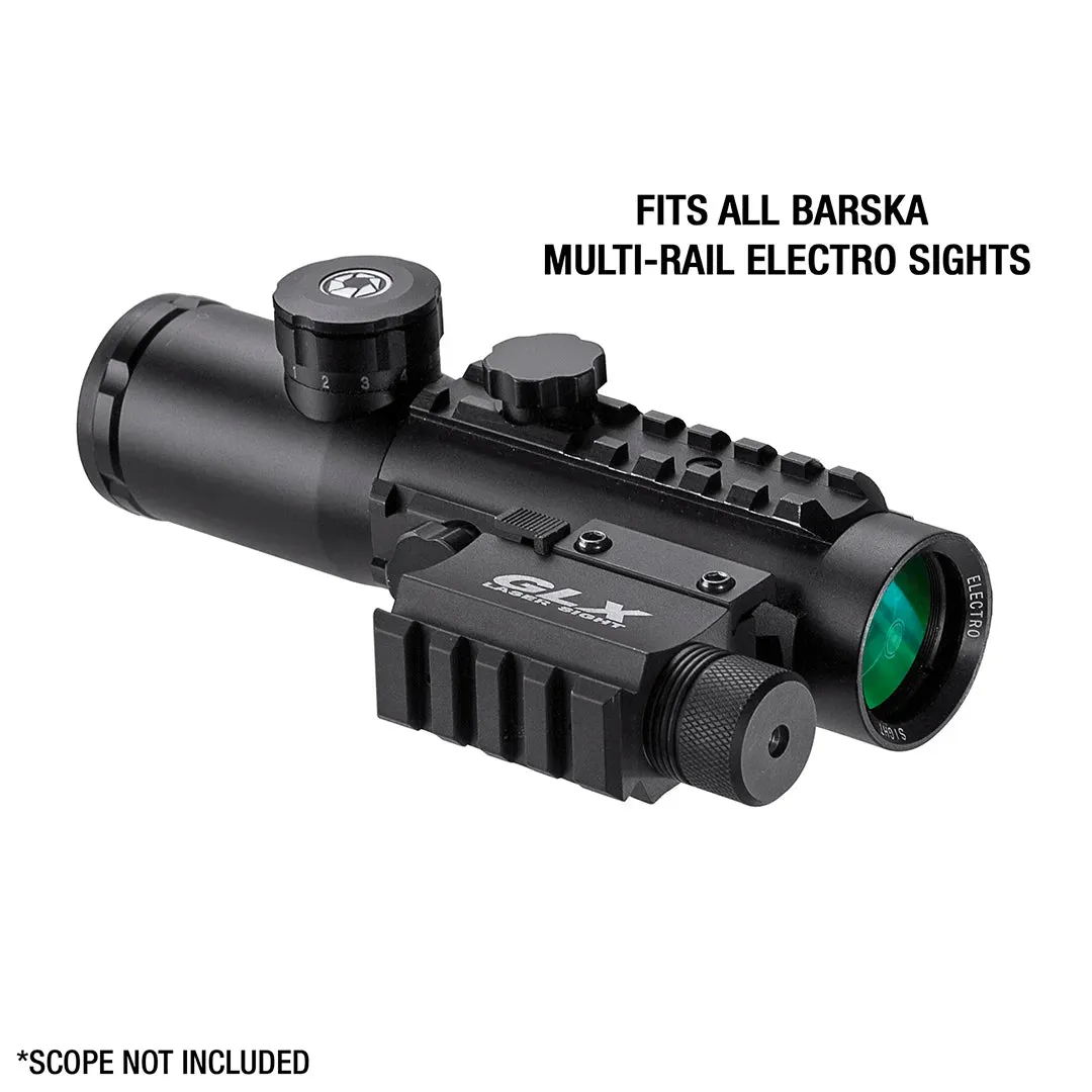 Barska GLX groene laser met mount en rail