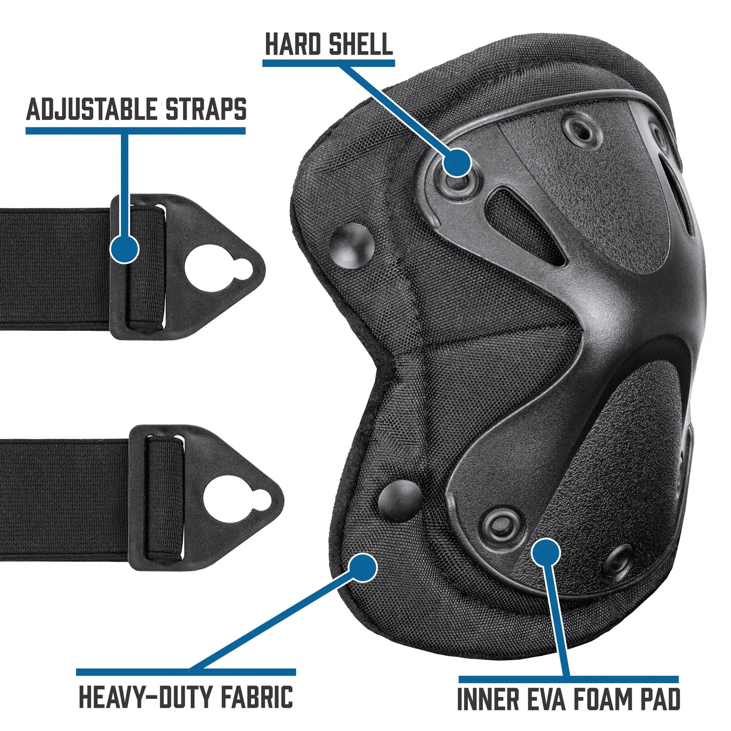 Barska Loaded Gear CX-400 knie- en elleboogbeschermers set harde schaal