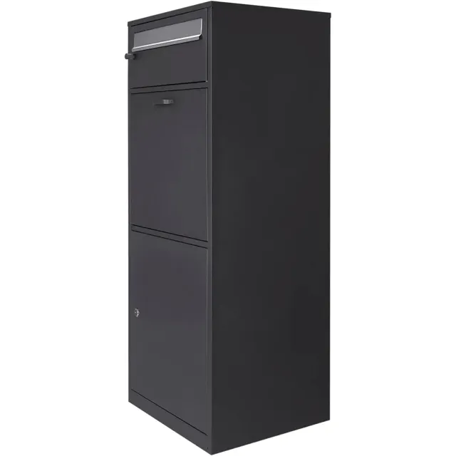 Barska MPB-700 brievenbus pakketbox staal zwart